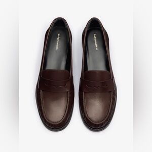 NWT | Reformation Ani Ruched Loafer in Espresso brown